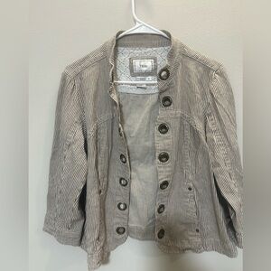 TRIA Women's  Jacket - Brown  and White 0156